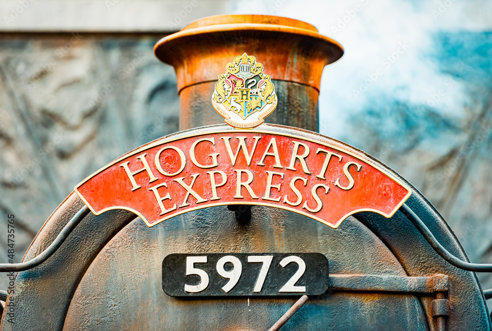 Fototapeta premium hogwarts train in harry potter world