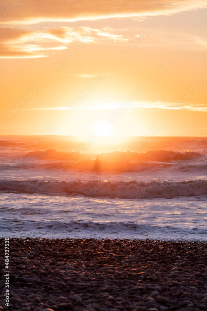 Fototapeta premium Sunset Over Ruby Beach, Olympic National Park!