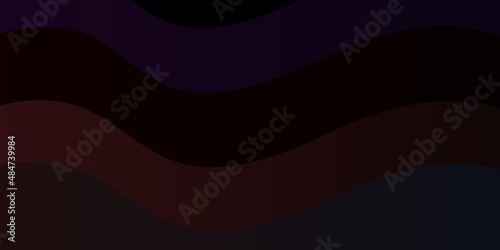 Dark Blue, Red vector template with lines. Illustration in abstract style with gradient curved. Pattern for commercials, ads.