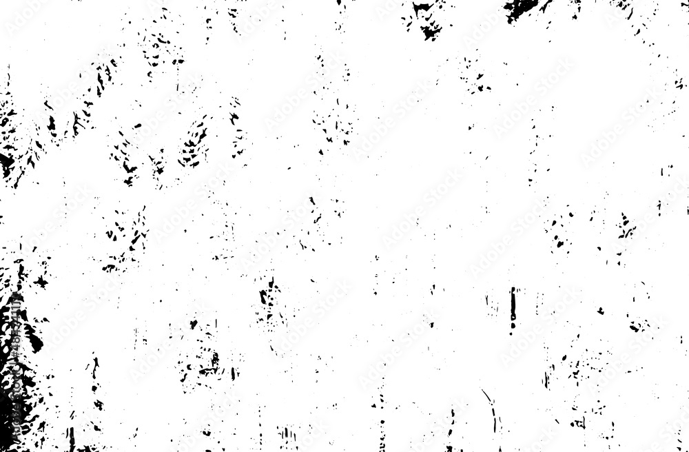 Rustic grunge vector texture with grain and stains. Abstract noise background. Weathered surface. Dirty and damaged. Detailed rough backdrop. Vector graphic illustration with transparent white. EPS10.