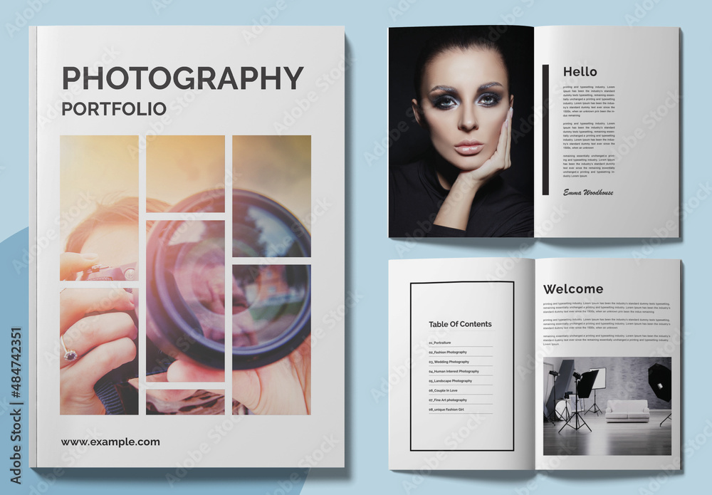 Portfolio Design Stock Template Adobe Stock