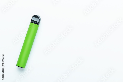 Electronic cigarettes on colored backgrounds