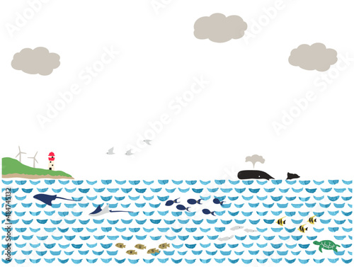 海の見える風景