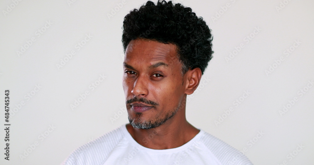 Suspicious Black African Man Reaction To Camera Portrait Guy Reacting Suspicious Black African Man Reaction To Camera Portrait Guy Reacting