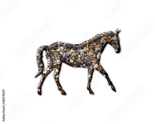 Horse Animal Stones Icon Logo Symbol illustration