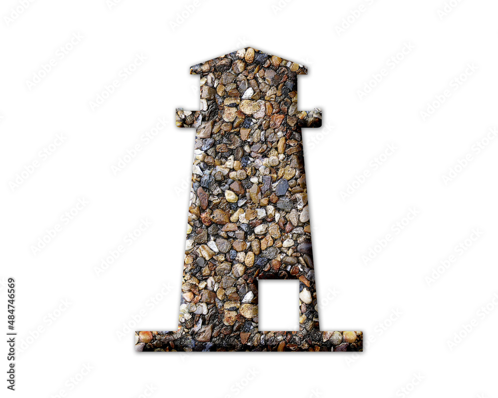 Light Tower Stones Icon Logo Symbol illustration