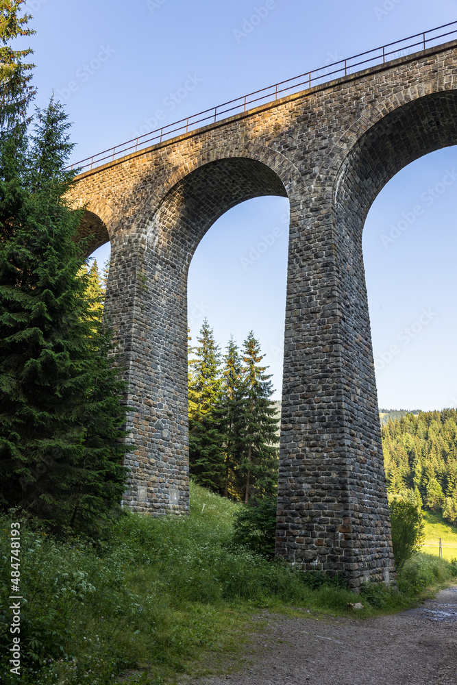 Chmaroš viaduct in summer, Telgárt, Slovakia