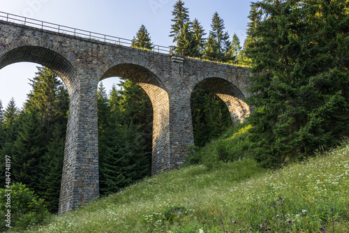 Chmaroš viaduct in summer, Telgárt, Slovakia