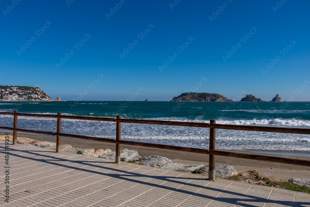 Obraz premium Temporal playa Estartit