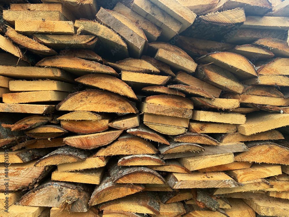 Background wood texture. Many logs carved from a large tree and a small tree. Various shades of wood. Lumberjacks, sawmills, woodworking Background wood texture. Many logs carved from a large tree and a small tree. Various shades of wood. Lumberjacks, sawmills, woodworking