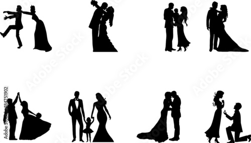 wedding EPS, wedding Silhouette, wedding Vector, wedding Cut File, wedding Vector