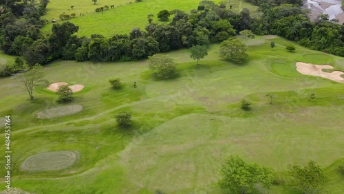 Campo de golf  - toma aérea