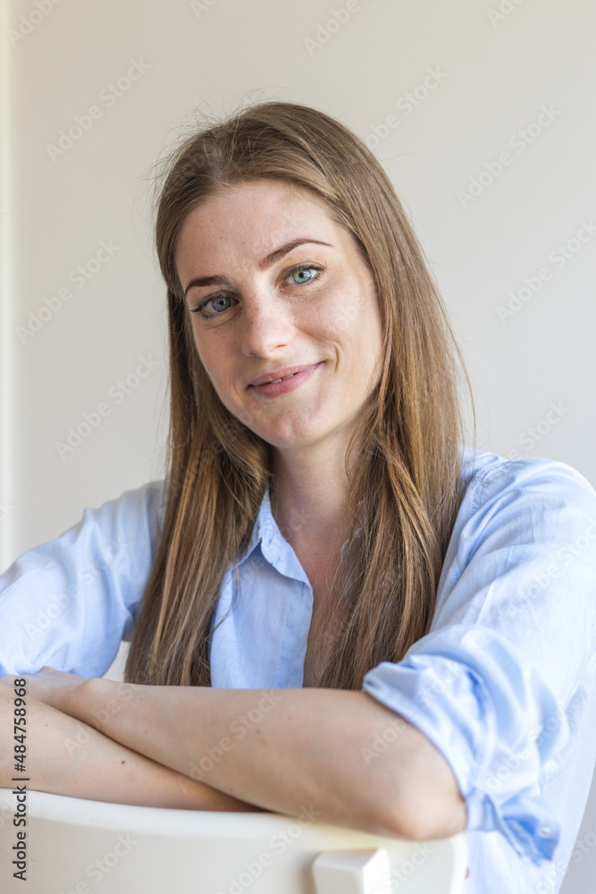 Portrait of a beautiful young woman smiling at the camera. lucky person Portrait of a beautiful young woman smiling at the camera. lucky person