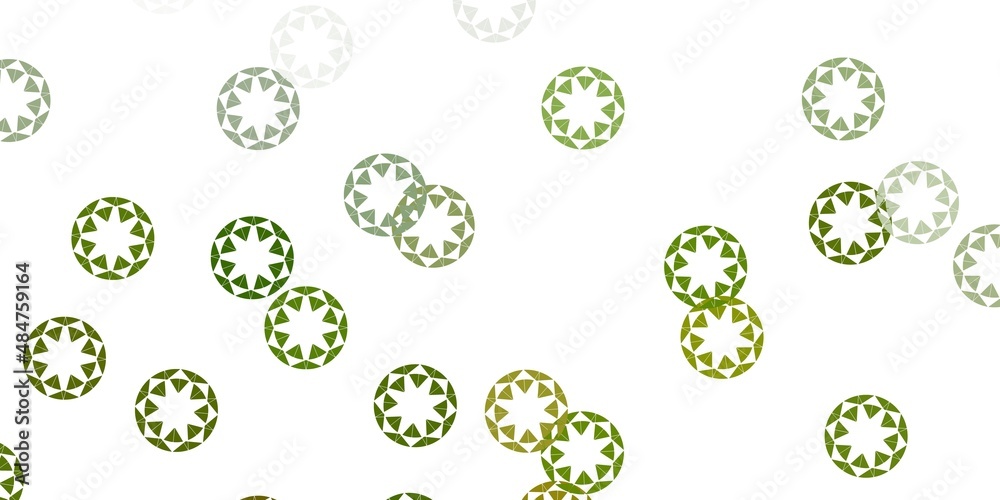 Light green vector layout with circle shapes. Light green vector layout with circle shapes.