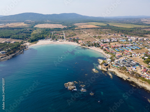 Fototapeta Naklejka Na Ścianę i Meble -  Aerial view of Arapya beach near town of Tsarevo, Bulgaria