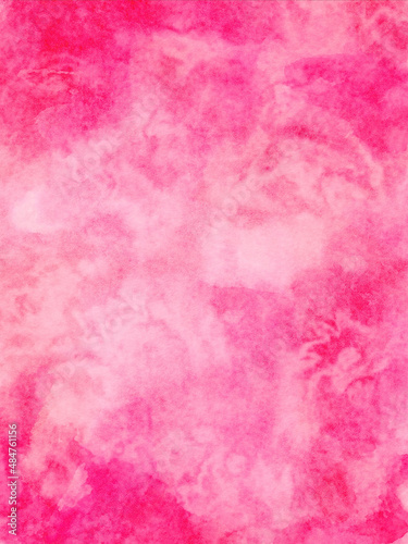 Neon pink watercolor paper texture background