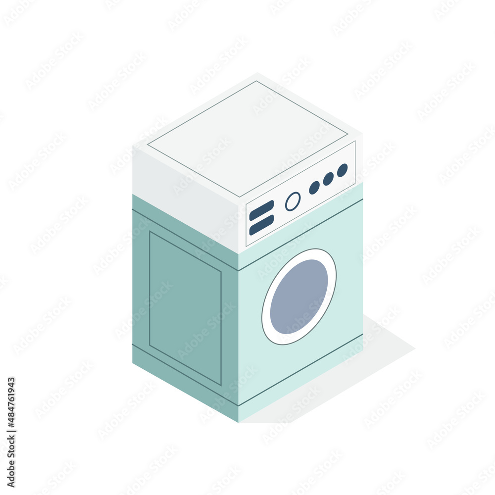 Isometric washing machine Isometric washing machine