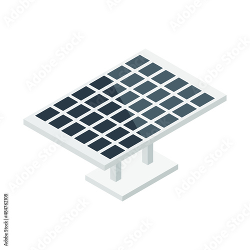 Isometric solar panel