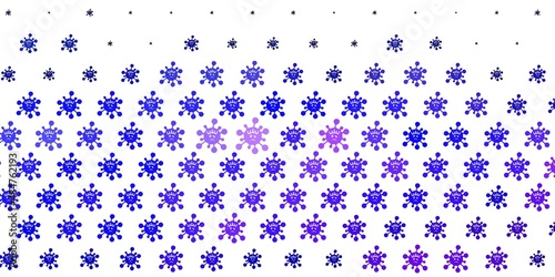 Light Purple vector texture with disease symbols.