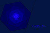 Blue geometric background. Vector illustration. 
