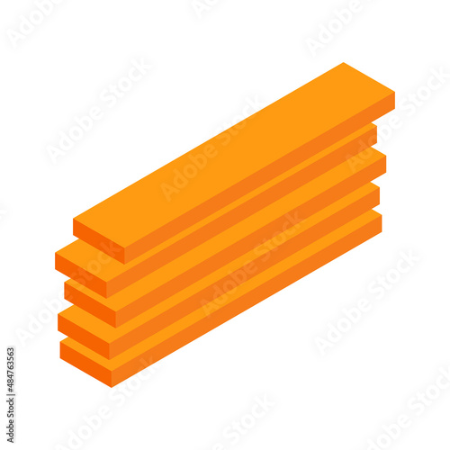 Isometric wooden plates