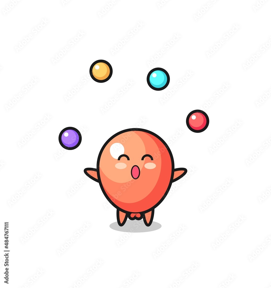 the balloon circus cartoon juggling a ball the balloon circus cartoon juggling a ball
