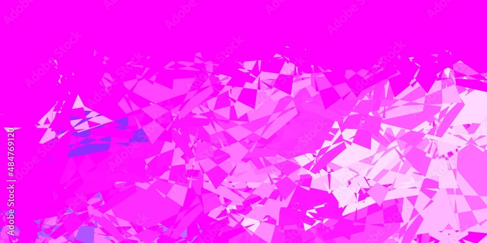 Light Purple, Pink vector backdrop with triangles, lines.