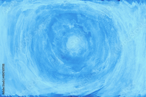 Abstract Blue Circular Paint Substance Drawing Texture