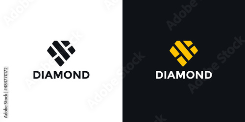 Modern diamond logo for jewelry store logo