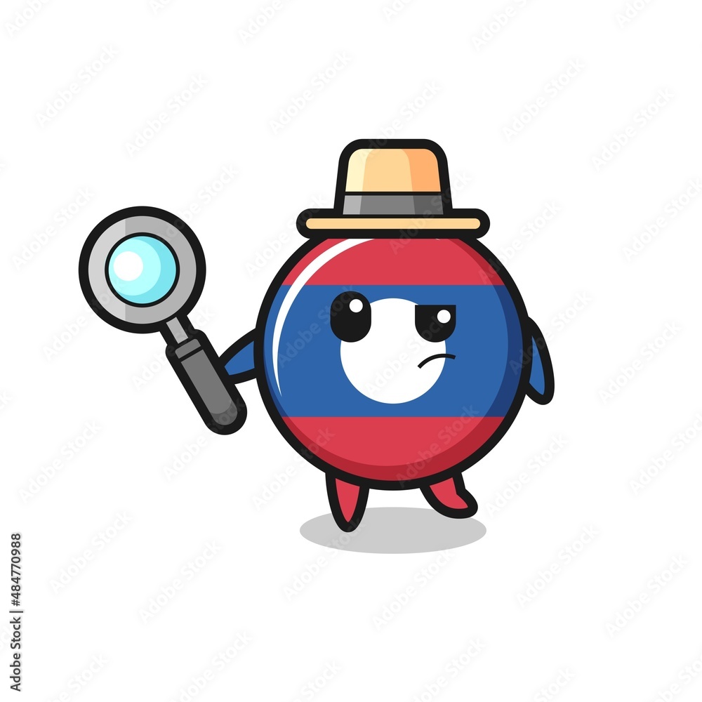 laos flag detective character is analyzing a case