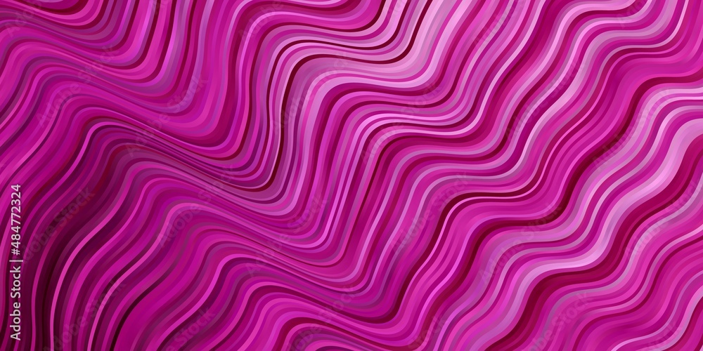 Light Pink vector background with bows. Illustration in abstract style with gradient curved. Pattern for websites, landing pages.