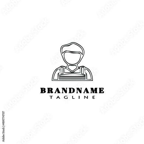 peasant logo icon design template vector illustration