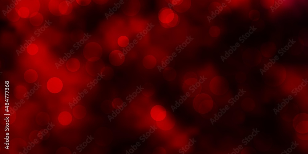 Dark Red vector backdrop with dots. Abstract decorative design in gradient style with bubbles. Design for your commercials. Dark Red vector backdrop with dots. Abstract decorative design in gradient style with bubbles. Design for your commercials.