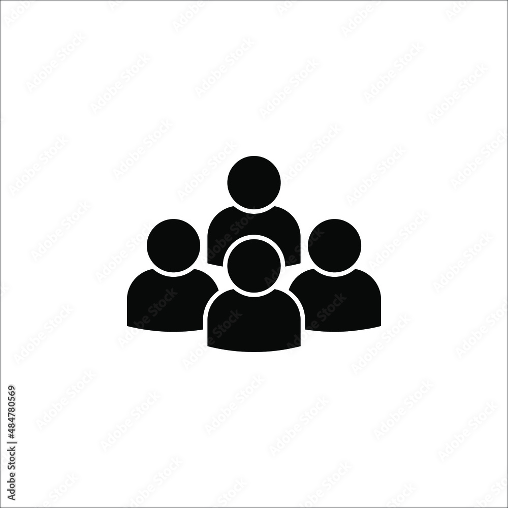 Illustration of crowd of people icon. Social icon. Flat style design. User group network. Corporate team group. Community member icon. Illustration of crowd of people icon. Social icon. Flat style design. User group network. Corporate team group. Community member icon.