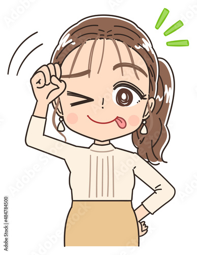 おしゃれ アパレル 港区女子のイラスト