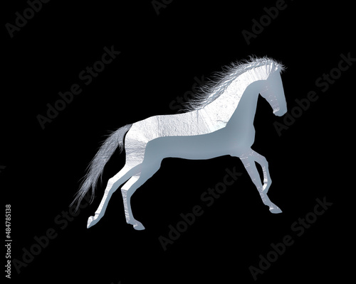 Horse Animal symbol White Sculpture icon logo illustration