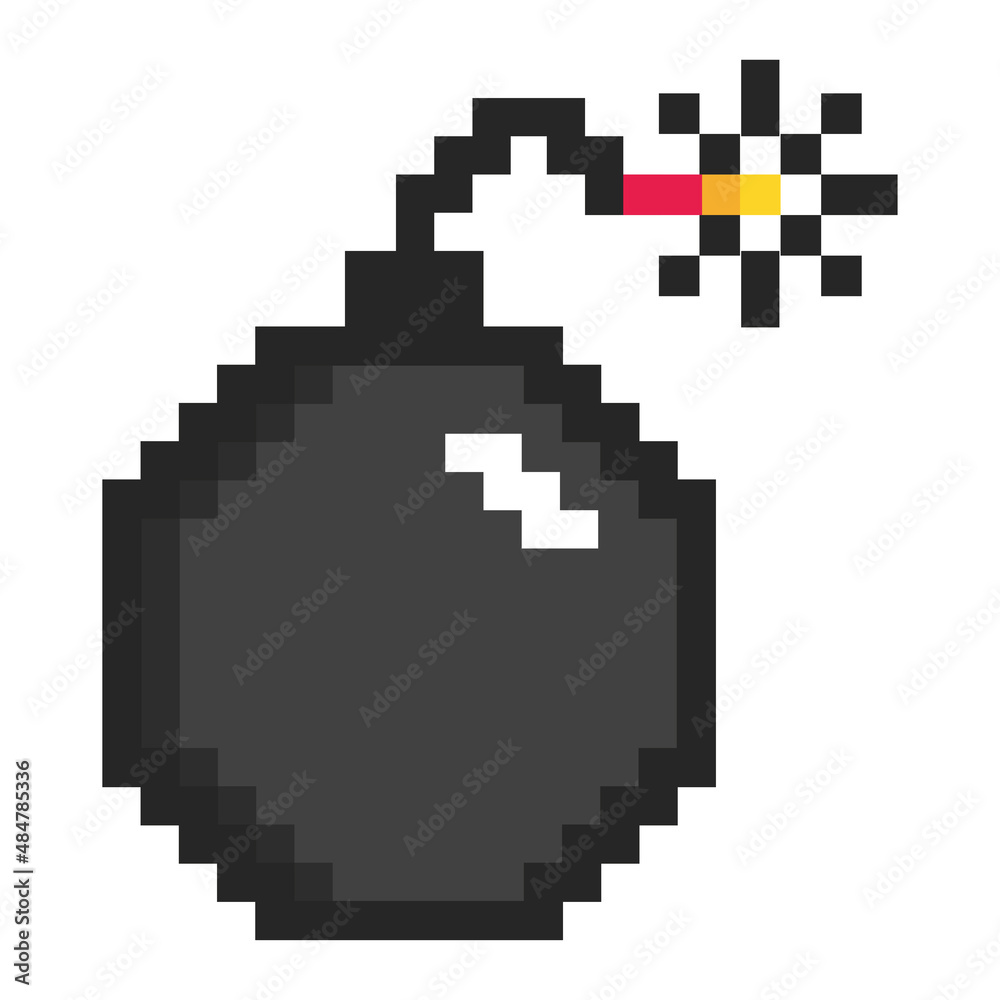 pixel explosion icon pixel explosion icon