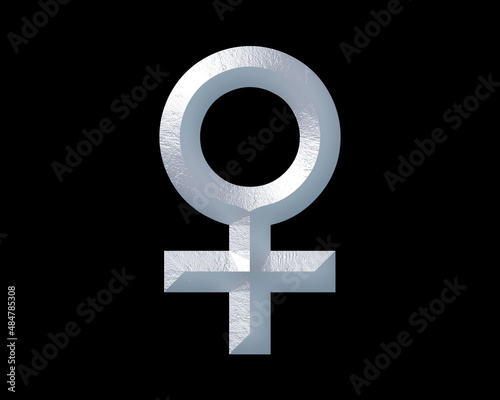Woman Girl Power Feminism symbol White Sculpture icon logo illustration