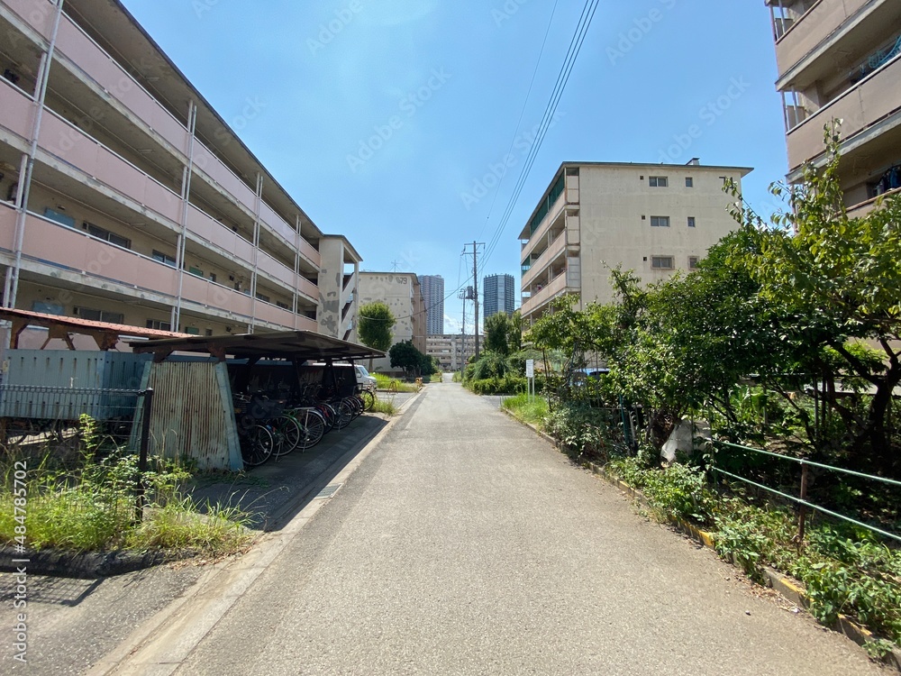 cityscape of Tatsumi area, Tokyo