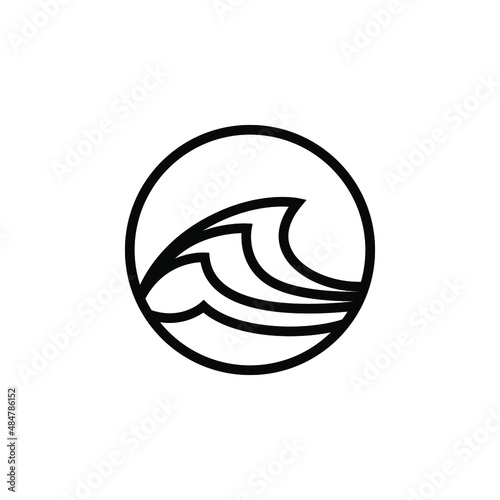 Wave Logo Design Vector. Water Logo Concept