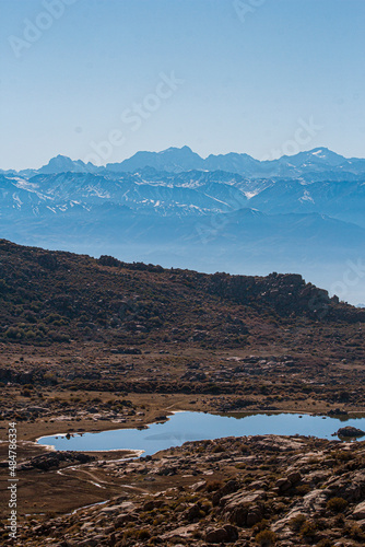 laguna en alta montaña photo