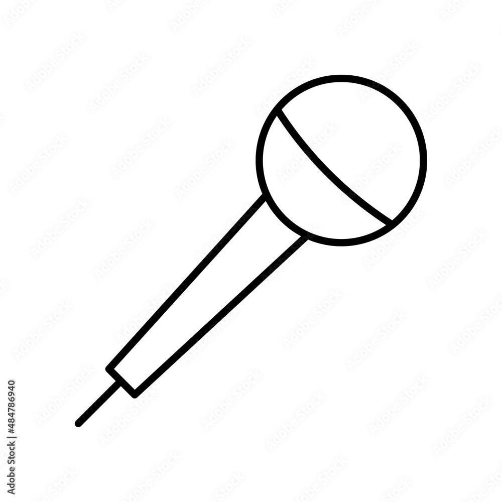 Microphone icon. Music logo. Audio background. Outline drawing. Simple design. Vector illustration. Stock image. Microphone icon. Music logo. Audio background. Outline drawing. Simple design. Vector illustration. Stock image.