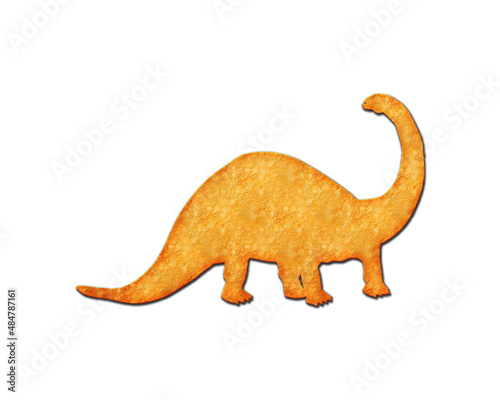 Dinosaur Dino T rex symbol Potato Chips icon logo illustration © SunFrot