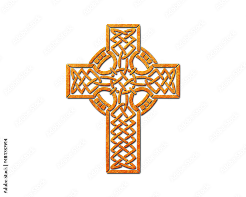 Christian Church Cross symbol Potato Chips icon logo illustration