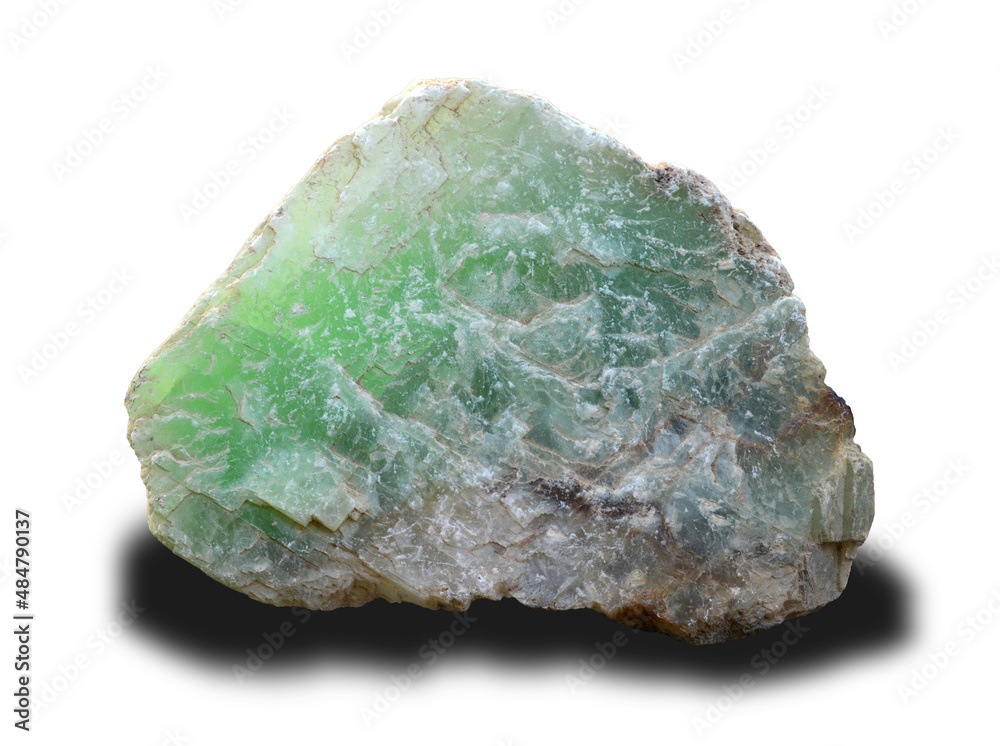 jade stone isolated on white jade stone isolated on white