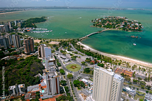 Vista aérea da cidade de Vitória. Espírito Santo. photo