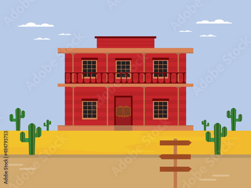 Western vector illustration