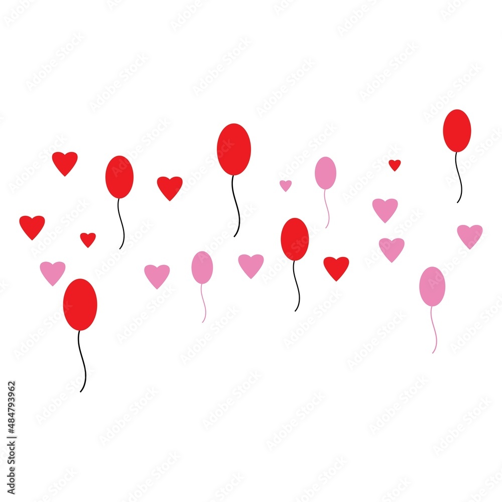 Love background illustration vector template