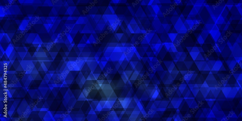 Light BLUE vector layout with lines, triangles. Light BLUE vector layout with lines, triangles.