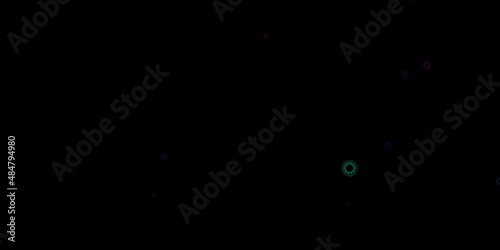 Dark multicolor vector texture with disease symbols.